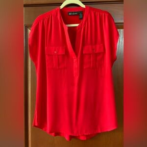 NWT. Women’s red blouse, size large.